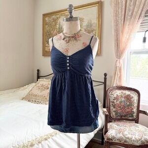 navy babydoll cami  Y2K navy babydoll cami Oh Baby size small maternity